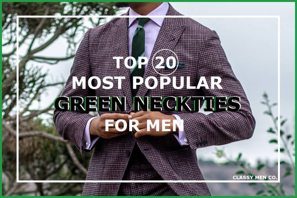Dark Green Print Tie with Brown Pants Outfits For Men (6 ideas