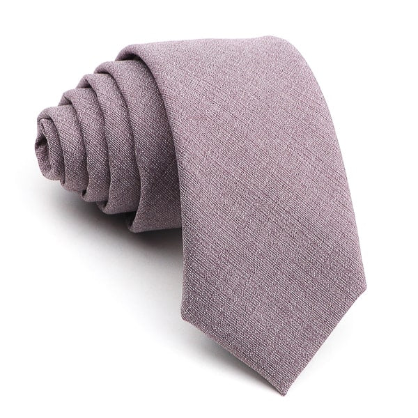 Solid mauve skinny tie