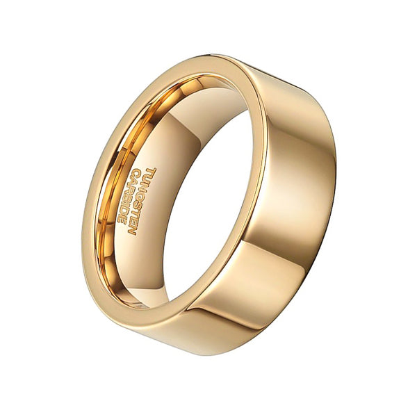 24K gold tungsten ring
