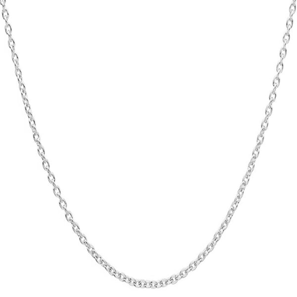 Classy Men 4mm Silver Rolo Chain Necklace