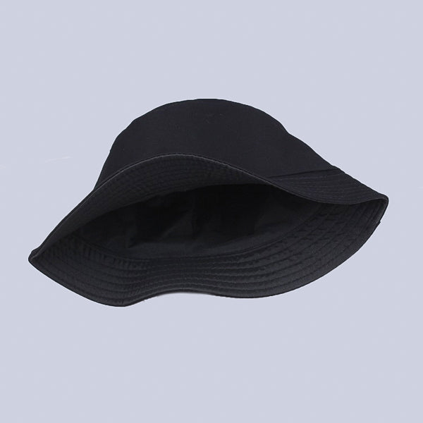 Black bucket hat for men