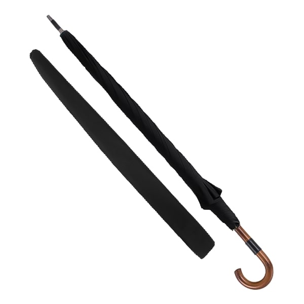 Black gentleman's windproof umbrella