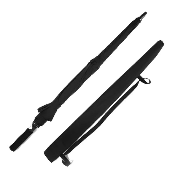 Black large windproof umbrella