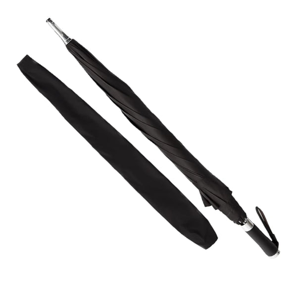 Black long windproof umbrella