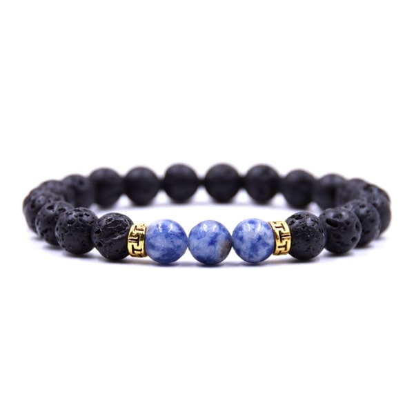 Blue lava stone bracelet