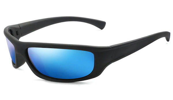 Classy Men Blue Mirrored Sports Sunglasses - Classy Men Collection