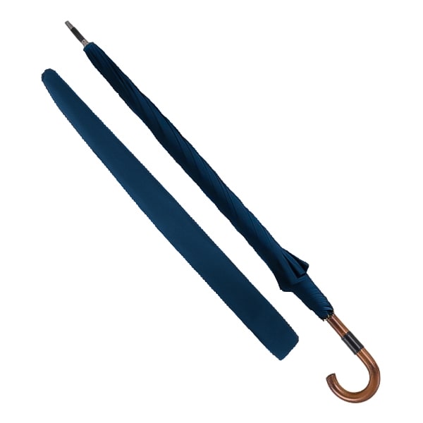 Blue gentleman's windproof umbrella