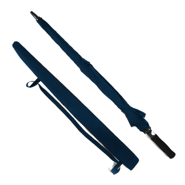 Blue large golf umbrella windproof