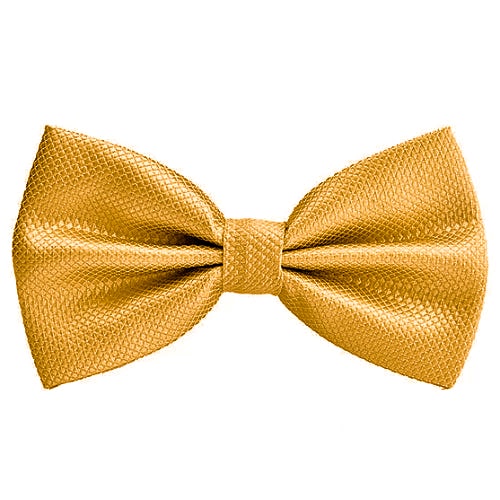 Gold bow tie