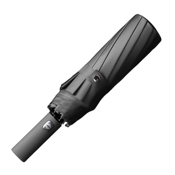 Grey automatic folding umbrella for men