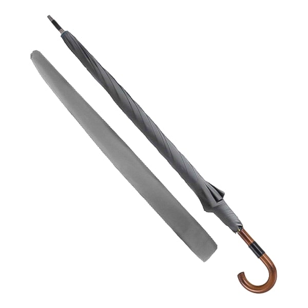 Grey gentleman's windproof umbrella