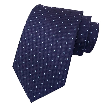 Classy Men Classic Blue Mini Dot Silk Tie - Classy Men Collection
