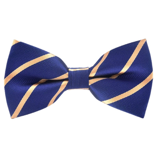 Classy Men Gold Striped Bow Tie - Classy Men Collection
