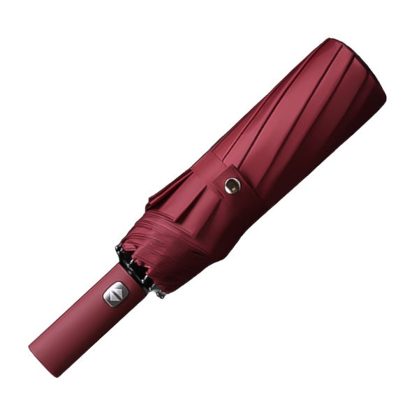 Red folding rain umbrella for men