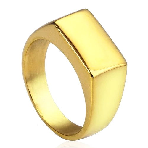 Classy Men Gold Pinky Signet Ring - Classy Men Collection