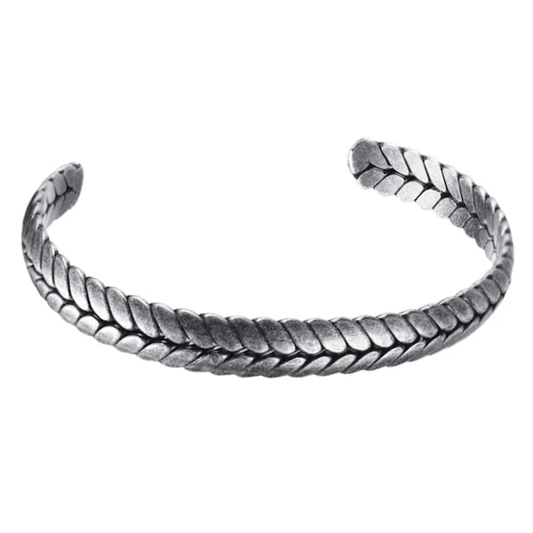 Bracciale da uomo vintage intrecciato di classe
