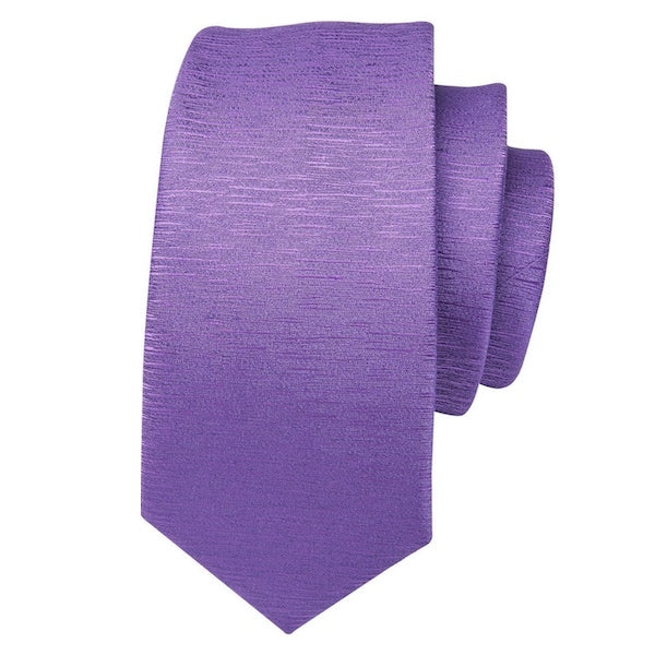 Violet silk tie with subtle noise pattern