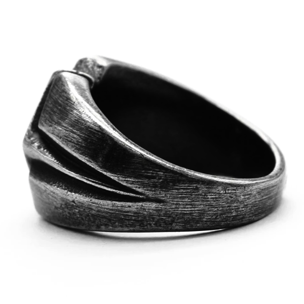 Details of the black viking ring