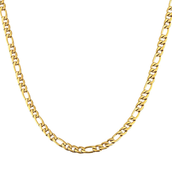Classy Men 7.5mm Gold Figaro Chain Necklace