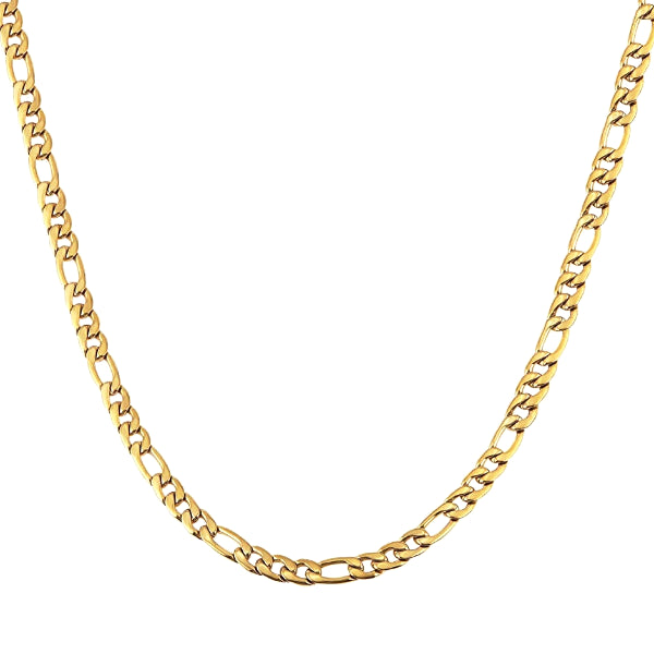 Collana a catena Figaro in oro da 6 mm di classe da uomo