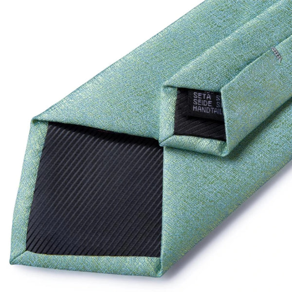 Details of the backside tip of the necktie 