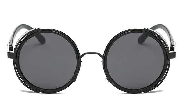 Classy Men Black Retro Side Shield Sunglasses - Classy Men Collection
