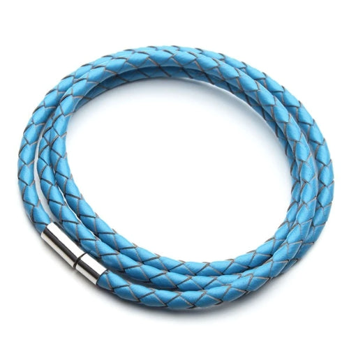 Classy Men Turquoise Multi-Layer Leather Bracelet