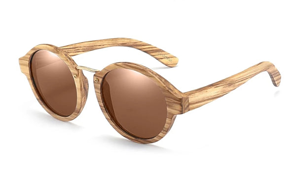 Classy Men Brown Handmade Zebrawood Sunglasses - Classy Men Collection