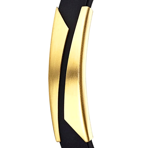 Classy Men Gold Geometric Band Bracelet