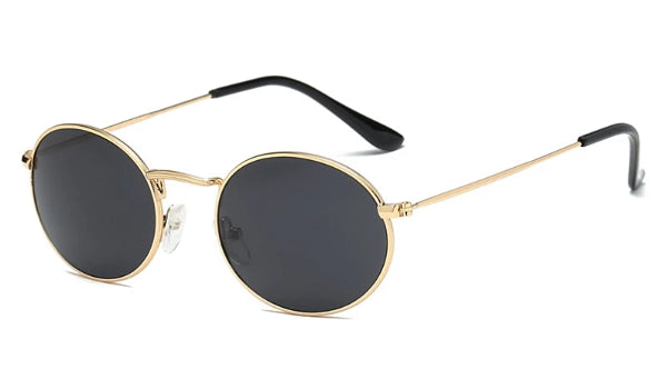 Classy Men Black Oval Sunglasses - Classy Men Collection