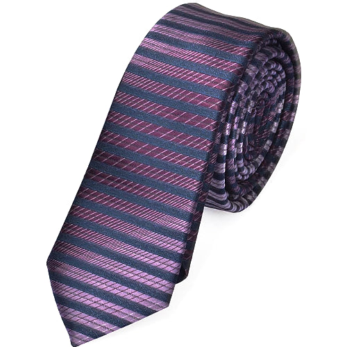 Classy Men Skinny Modern Purple Tie