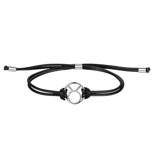 上品な男性のおうし座 925 シルバー ゾディアック ブレスレット