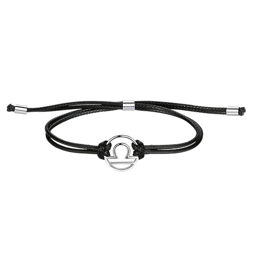 上品な男性天秤座 925 シルバー ゾディアック ブレスレット