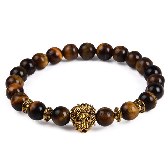 Classy Men Brown Lion Bracelet - 2 Styles - Classy Men Collection