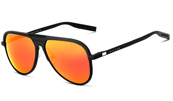 Classy Men Orange Polarized Luxury Aviators