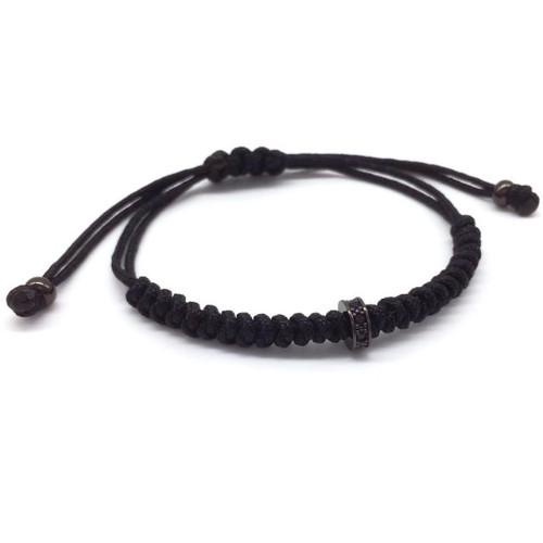 Classy Men Bracelet Macrame Black - Classy Men Collection