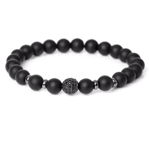 Classy Men Bracelet Matte Black - Classy Men Collection