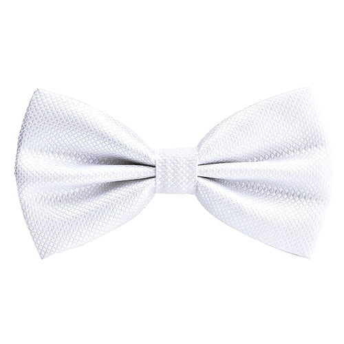 Classy Men White Deluxe Pre-Tied Bow Tie