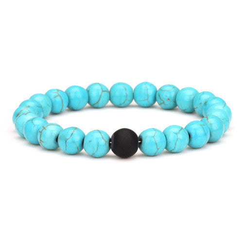 Classy Couples Bracelet Turquoise/Black - Classy Men Collection