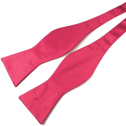 Classy Men Pink Silk Self-Tie Bow Tie