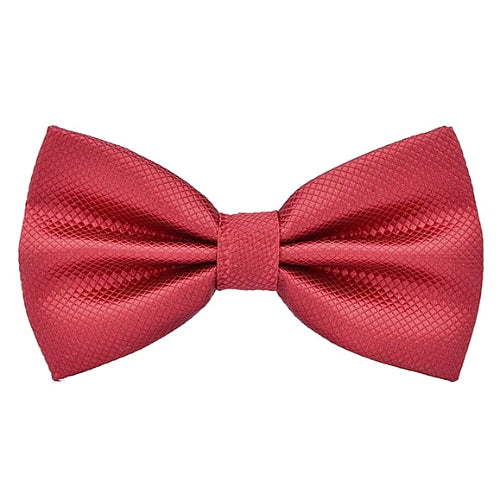 Classy Men Red Deluxe Pre-Tied Bow Tie