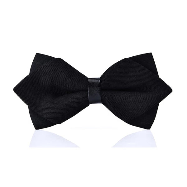 Classy Men Black Pre-Tied Diamond Bow Tie - Classy Men Collection