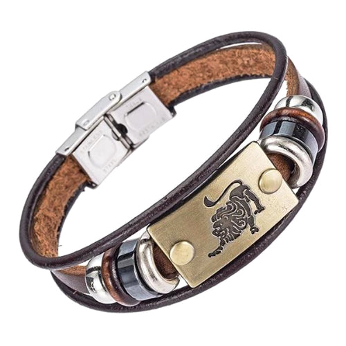 Classy Men Leo Zodiac Sign Bracelet - Classy Men Collection
