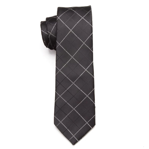 Classy Men Elegant Checkered Skinny Tie - Classy Men Collection