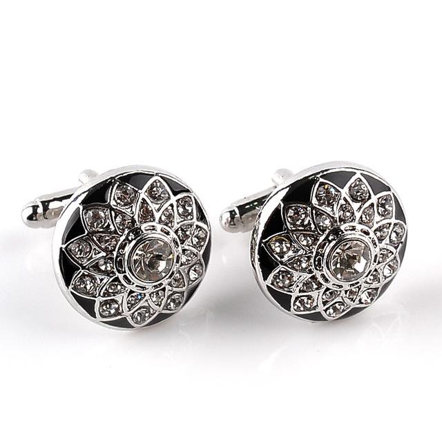 Classy Men Cufflinks Platinum Rose - Classy Men Collection