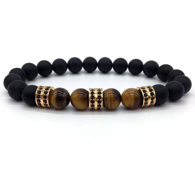 Classy Men Beaded Pavé Bracelet - Classy Men Collection