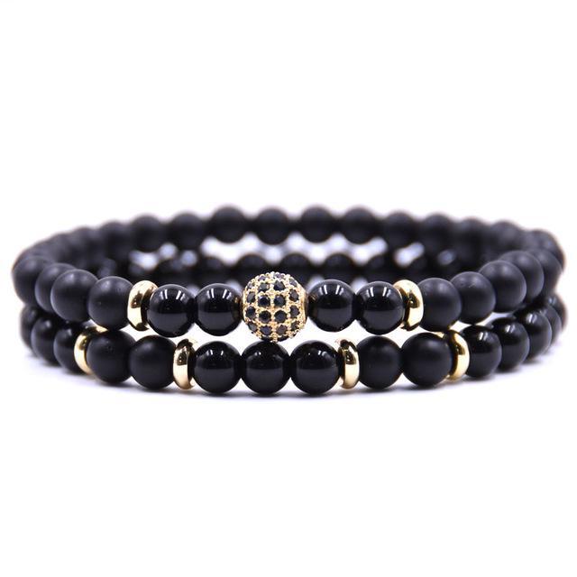 Classy Men Black Sub Zero Bracelet Set - Classy Men Collection