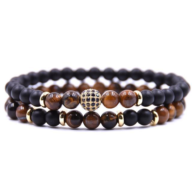 Classy Men Brown Sub Zero Bracelet Set - Classy Men Collection