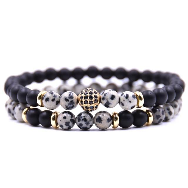 Classy Men Dalmatian Sub Zero Bracelet Set - Classy Men Collection