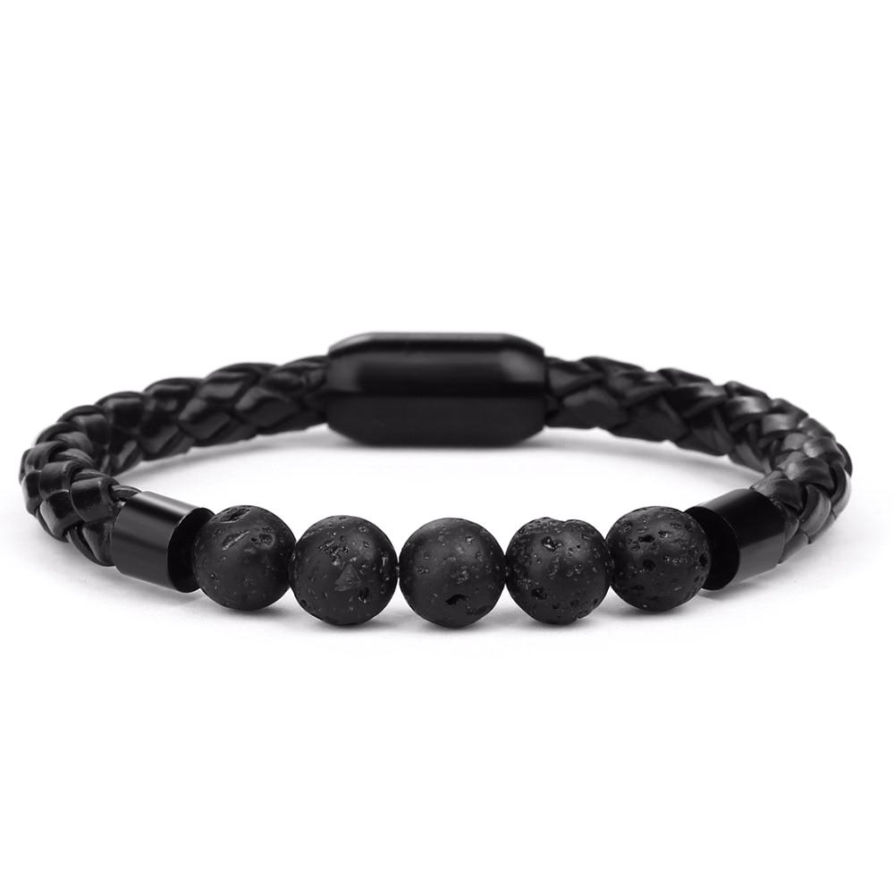 Classy Men Beaded Leather Bracelet - Classy Men Collection